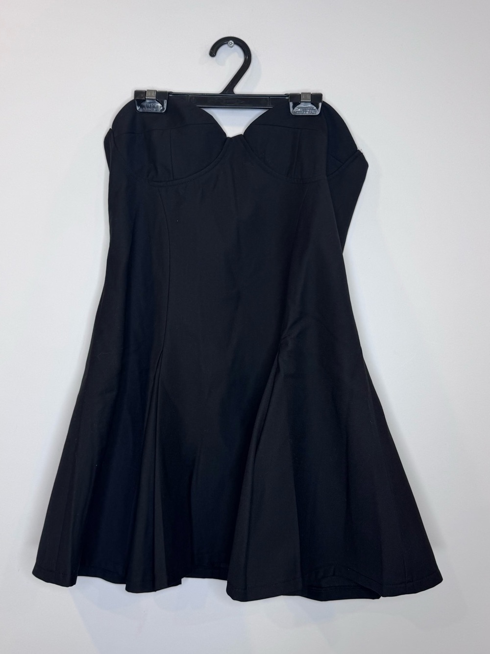NWOT Peppermayo Black Strapless A-Line mini Dress sz 8